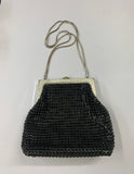 Oroton black mesh handbag