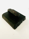 Antique Wooden Printing Block with lines of floral print