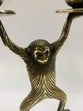Solid brass Monkey candlestick