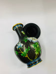 Antique Cloisonné vase on a wooden stand