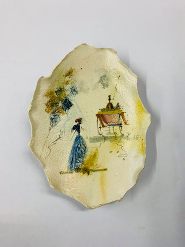 Italian Lo Scricciolo Art pottery dish