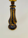 Venetian Glass Perfume Bottle with Gold Spiral Base