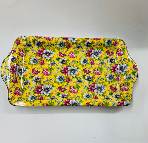 James Sadler chintz cake plate