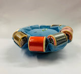 Vintage pin cushion with 10 cotton reels