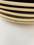 Set of 6 Italian Lamas pottery rooster plates