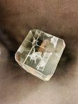 Crystal angel scene paperweight