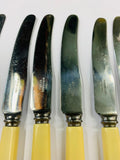 Set of 6 small bone handle knives