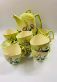 Carlton Ware Morning Glory 6 place tea set