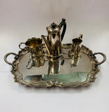 Antique Silver plated tea serving set
