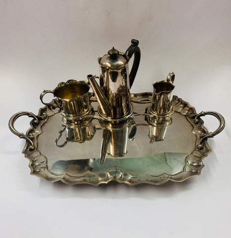 Antique Silver plated tea serving set