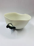 Midcentury abstract pottery bowl
