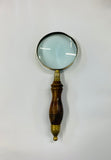 Large Antique Magnifying glass with wooden handle