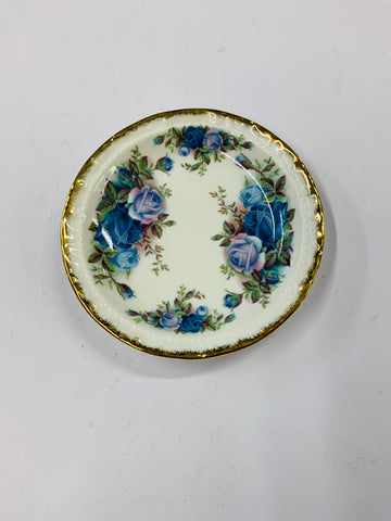 Royal Albert Moonlight Blue butter dish
