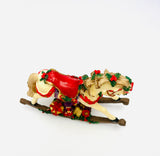 Small Vintage Poly resin Rocking Horse