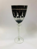 Set of 6 vintage Venetian tall wine glasses