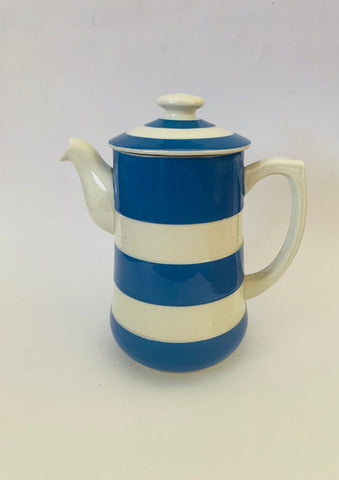 Cornishware coffee pot