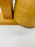 Vintage wooden hat block size 22