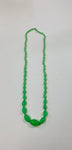 Vintage Uranium glass bead necklace