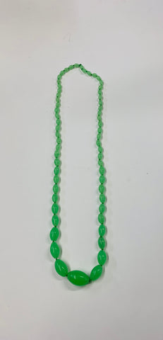Vintage Uranium glass bead necklace