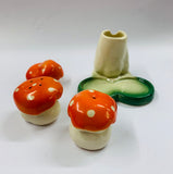 Ceramic Toadstool cruet set