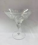 Stuart Crystal large compote with bird designs