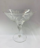 Stuart Crystal large compote with bird designs