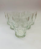 Set of 6 antique glass whisky tumblers