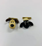 Vintage sheep and sheep dog Cufflinks