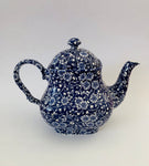 Queens Blue Calico Style Teapot