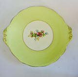 Royal Albert Cake Plate with Apple Green Base