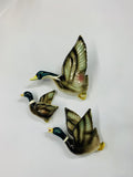 Set of 3 flying wall ducks
