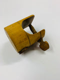 Antique wooden sewing clamp