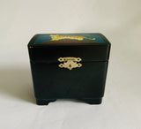 Lacquer musical jewellery box with tiger on the top
