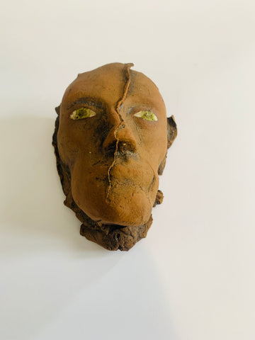 Hand crafted pottery head
