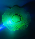 Uranium glass Midcentury plate
