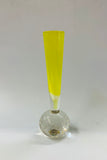 Yellow bubble base bud vase