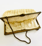 Vintage White Velvet Handbag