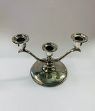 Silver plated candelabra