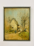 Knowles Drewe cottage scene original art