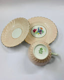 Aynsley pink floral trio