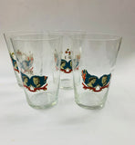 Set of 4 Queen Elizabeth water glasses