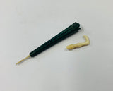 Victorian bone umbrella needle case