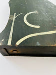 Black Folk Art Wooden Cat Money Box