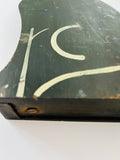 Black Folk Art Wooden Cat Money Box