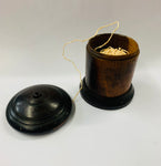 Victorian wooden treen twine holder
