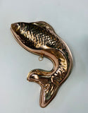 Vintage copper fish jelly Mould