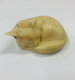 Marlestone Cat white with brown swirls