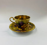 Aynsley Orchard gold cup and saucer