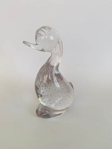 White Friars Full Lead Crystal Duck