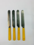 Set of 4 bone handle knives